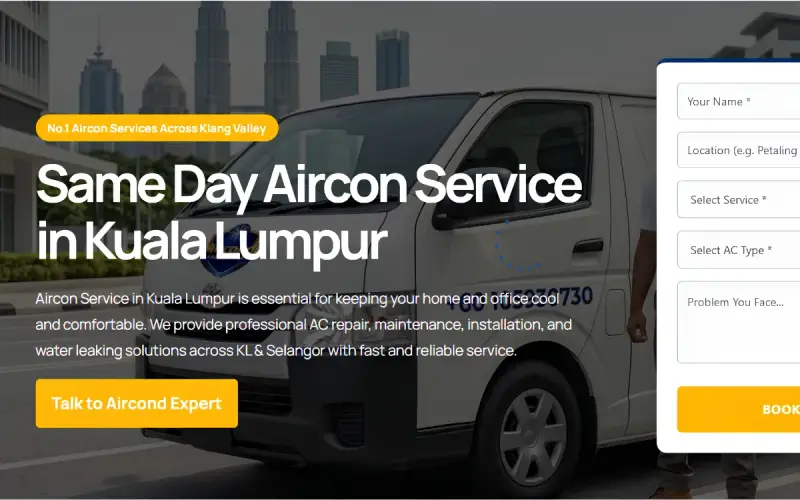 Air Conditioning Contractor Website Design results